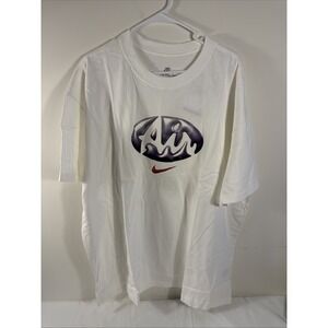 NIKE AIR LOGO WHITE SHIRT - NEW MEN'S SIZE 2XL